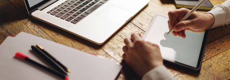 Firma electrónica en tableta