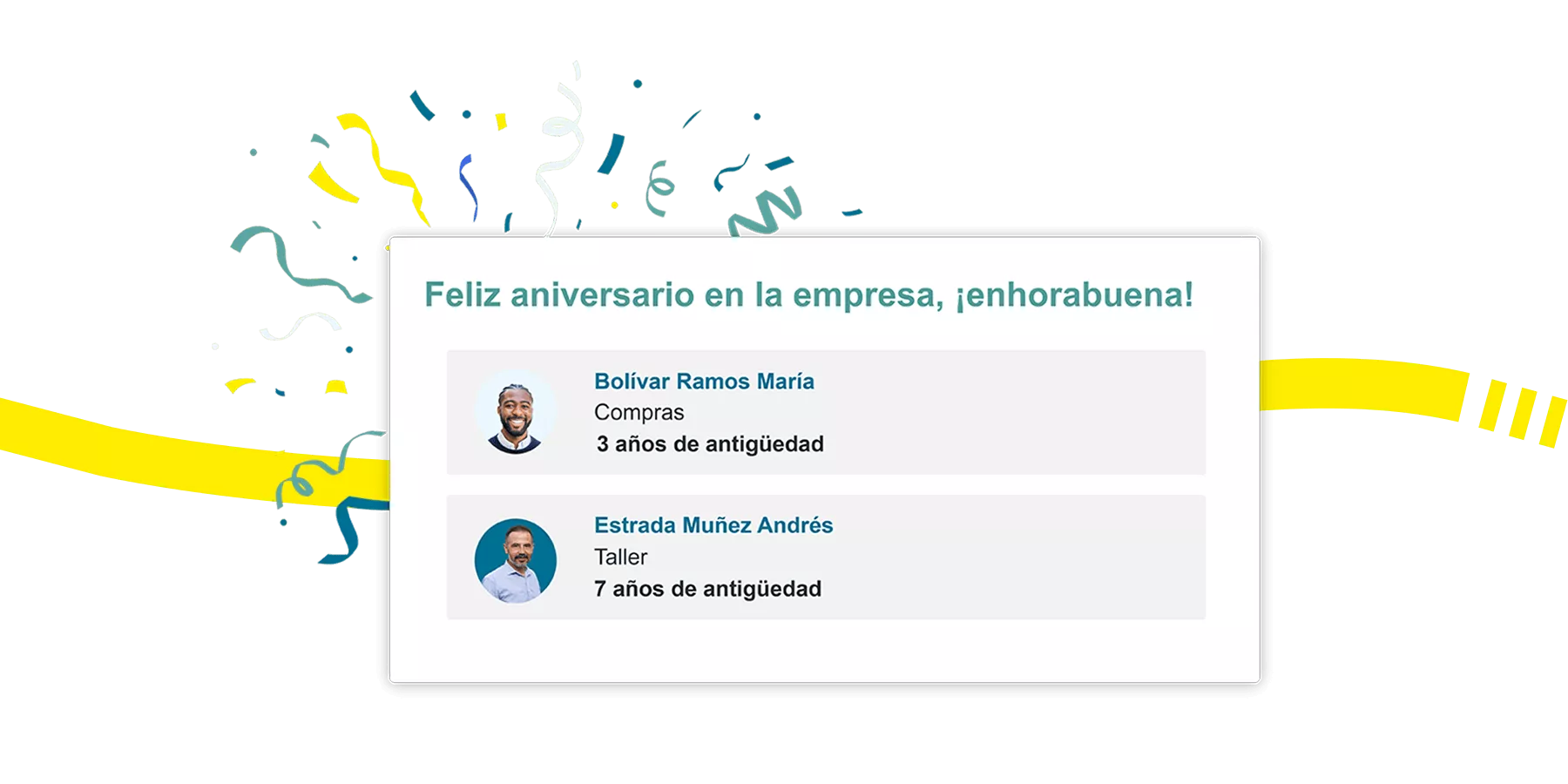 Notificación de cumpleaños en el software Kelio para reforzar el reconocimiento y el compromiso