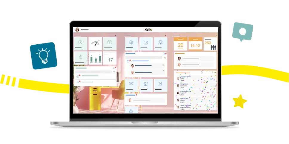 Software Kelio: Interfaz para compartir proyectos estratégicos y éxitos colectivos en la empresa