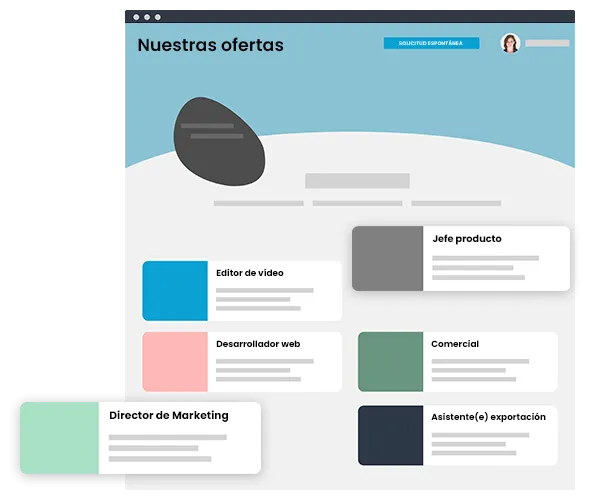 agrupar sus ofertas de empleo 