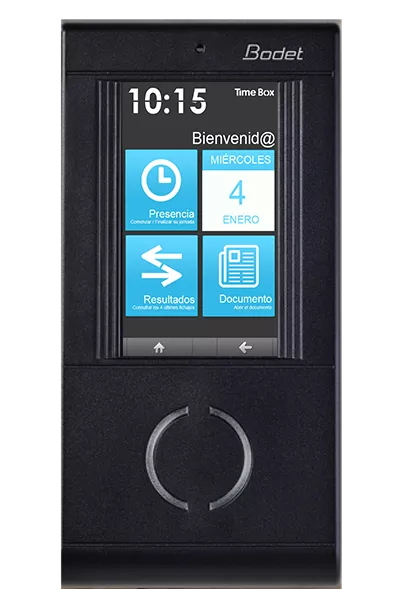 Terminal de fichaje kelio timebox x4 slide1