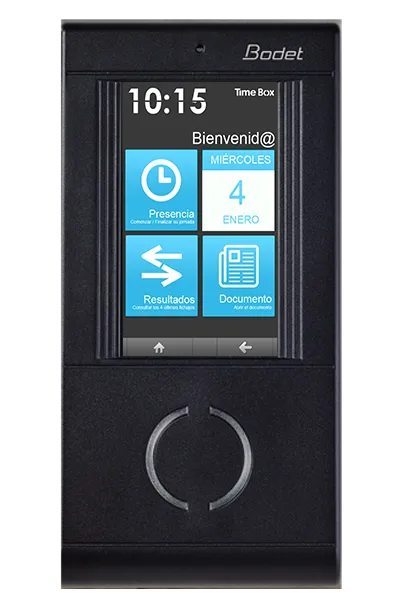 Terminal de fichaje kelio timebox x4 slide1