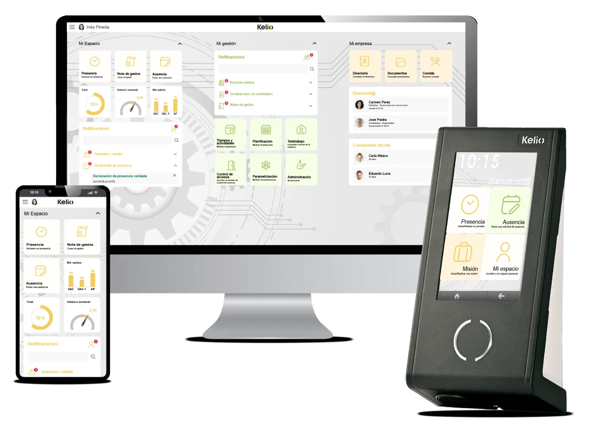 sistema de control horario para facility services
