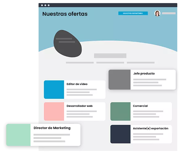 agrupar sus ofertas de empleo 